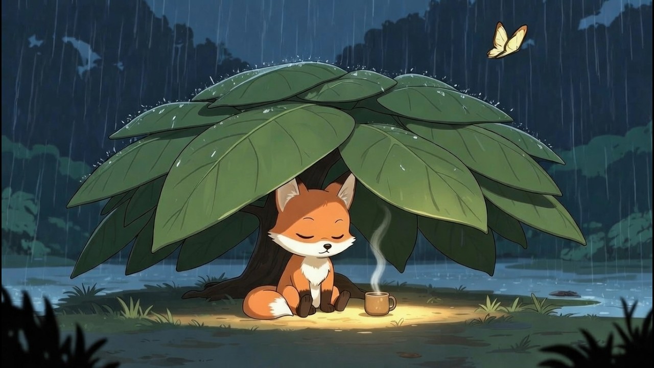 Relaxing Anime Rain Piano 🌧 Cozy Ghibli Style Music for Sleep, Study & Focus