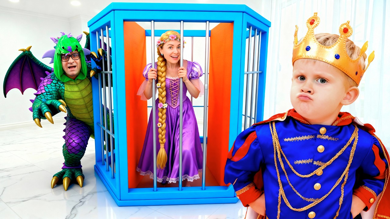 5 Princesses Trapped by a Dragon! Prince Oliver to the Rescue