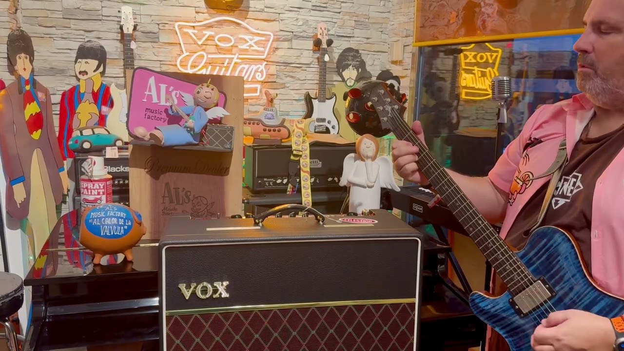 VOX AC15 HW 1x12” Celestion Alnico Blue HAND WIRED Al’s Music Factory NOVEDAD 2025  Demo En Español 