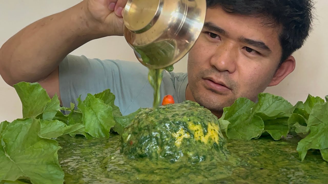 सिस्नो र मकैको खाना के सारो मिठो हौ ॥ Nepali Food 