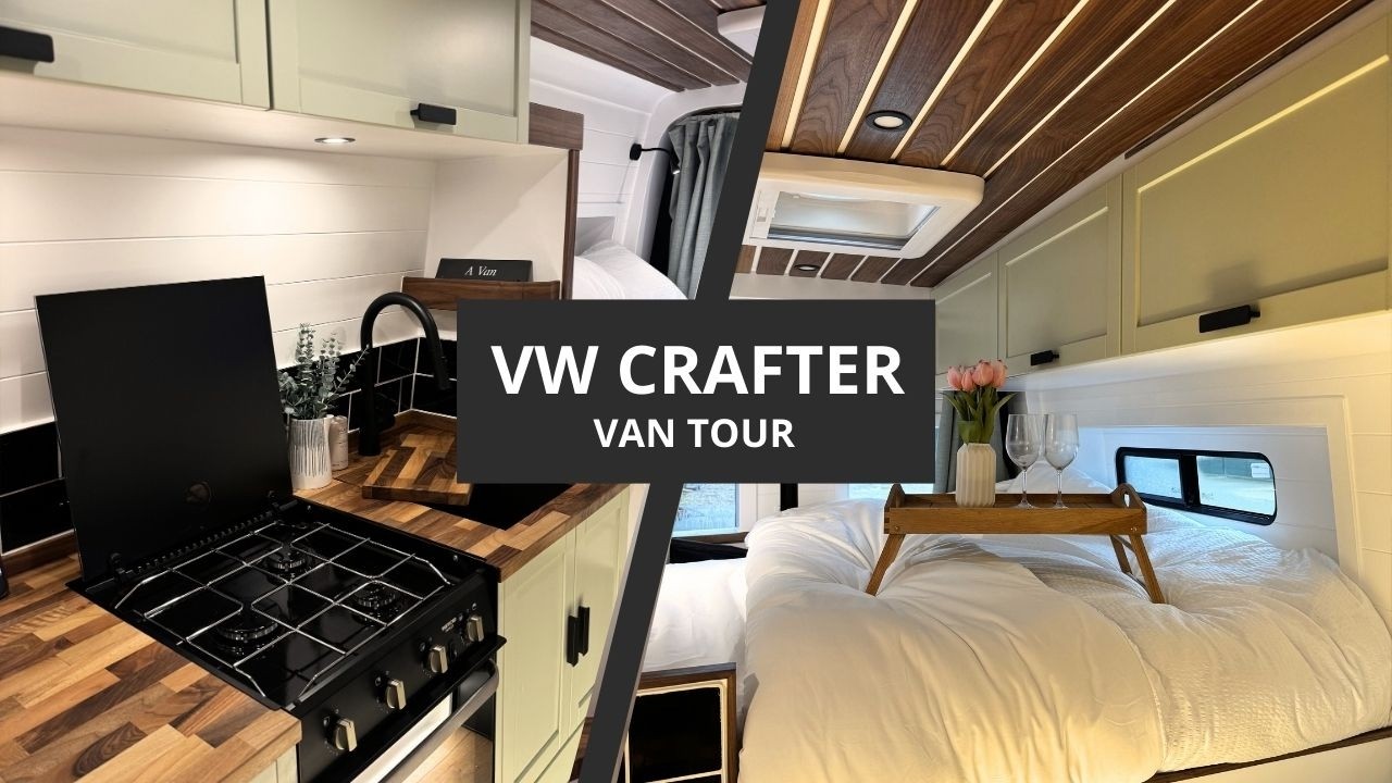 Интерьер роскошного переоборудованного фургона VW Crafter (90-секундный обзор)