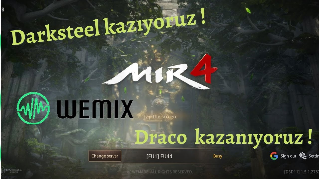 Mir4 oyununda nasıl Darksteel kasılır Draco &ccedil;evirilir. Oyuna genel bakış - Wemix Token