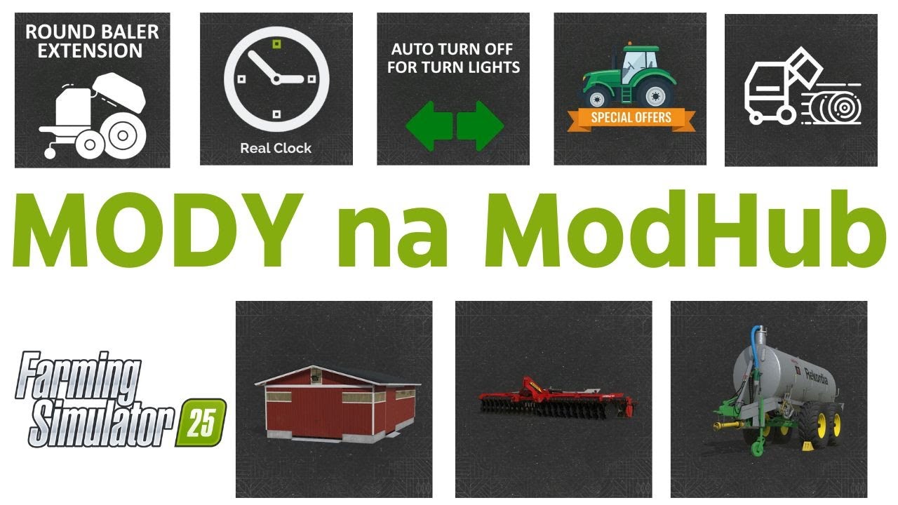 Kolejne mody do Farming Simulator 25 na Mod Hub