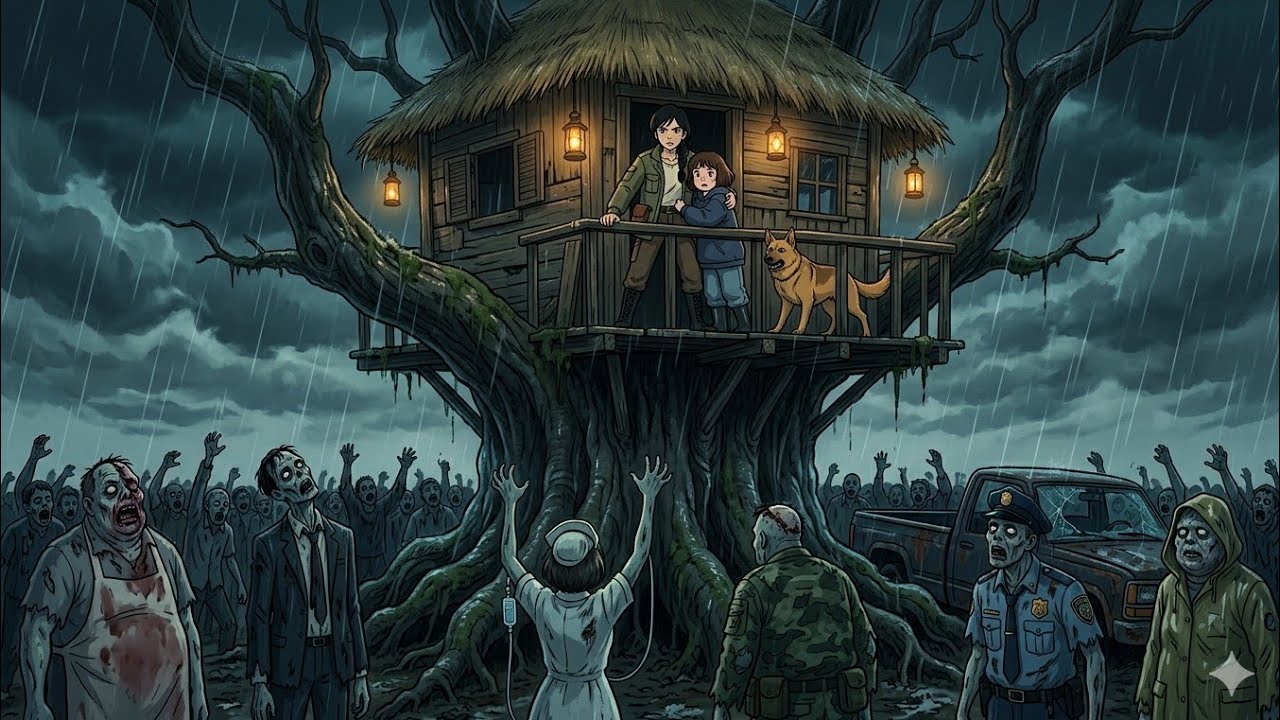 Surviving an Old Treehouse During a Zombie Apocalypse🧟‍♂️