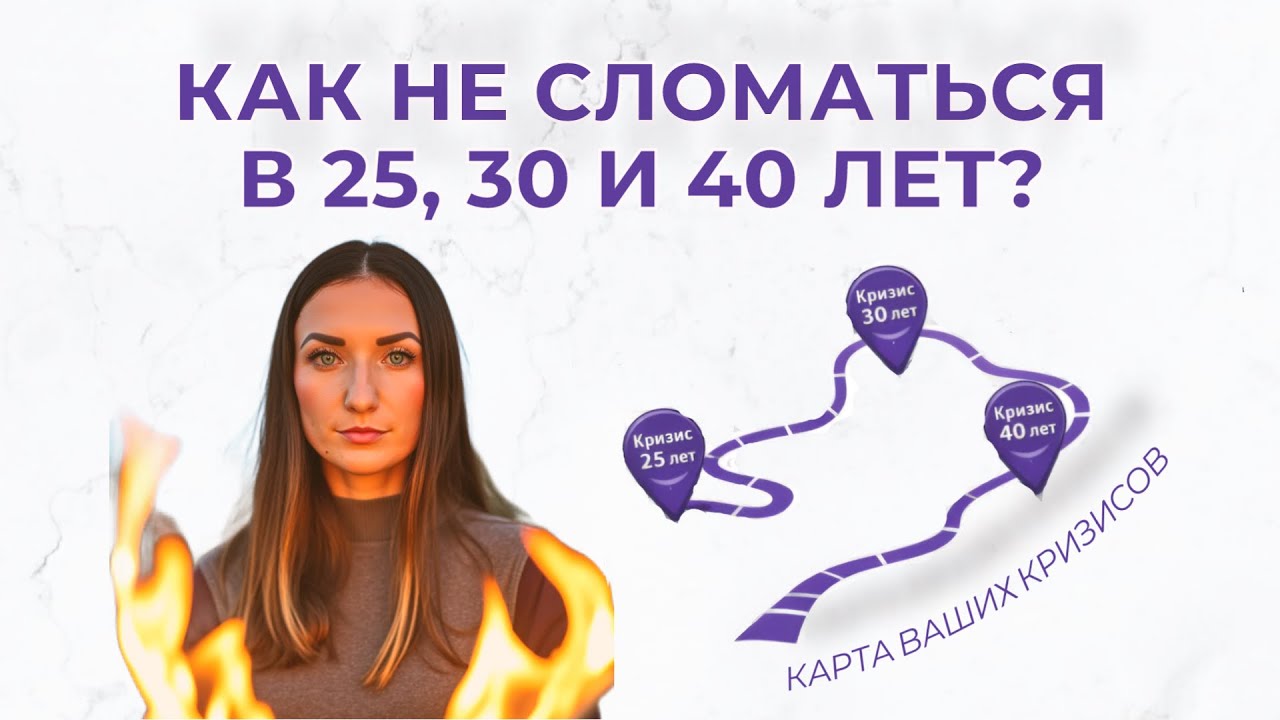 Карта ваших кризисов: как не сломаться в 25, 30 и 40 лет