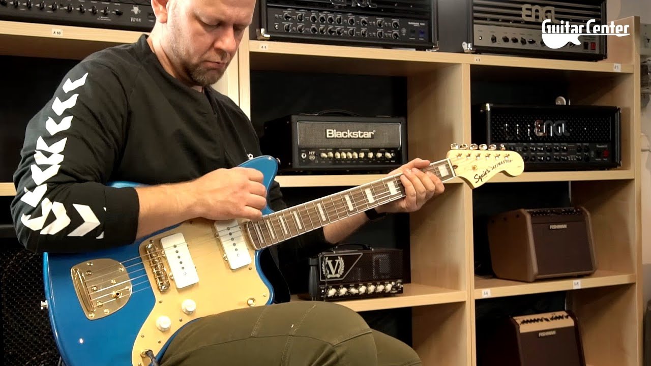 Squier 40th Anniversary Jazzmaster Gold Edition LPB | TV Guitar Center