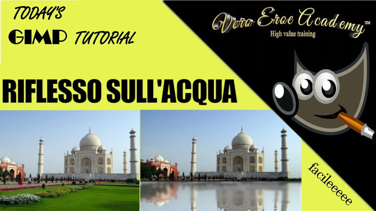 TUTORIAL GIMP - EFFETTO RIFLESSO SULL'ACQUA - EFFETTO RIFLESSO