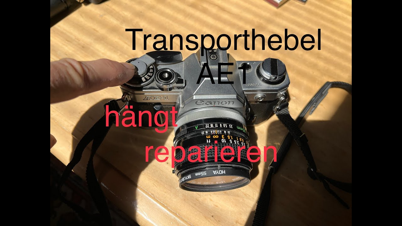 Canon AE1 Transporthebel reparieren