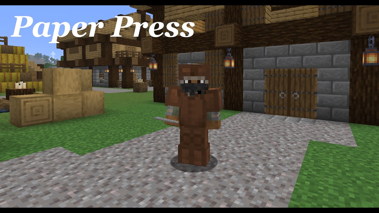 Minecraft Paper press