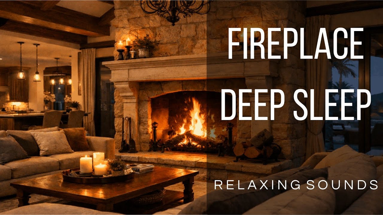 FIREPLACE - DEEP SLEEP - RELAXING SOUNDS