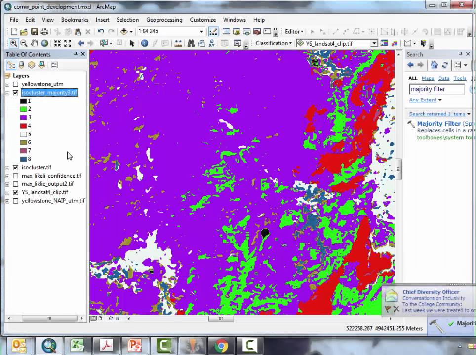 Сглаживание после классификации в ArcMAP (L5, V14)