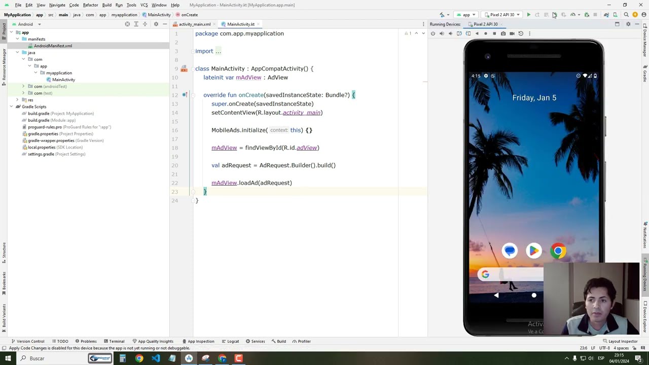 Como colocar un banner de admob en tu aplicación Android - Kotlin