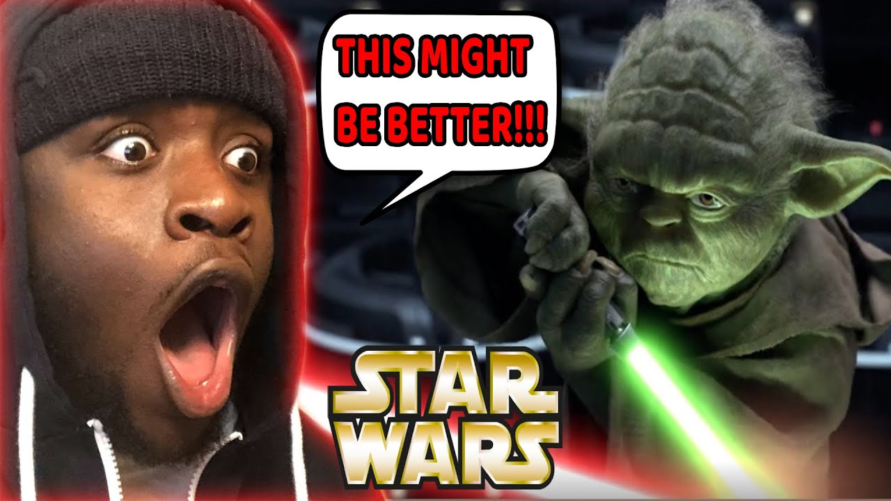 NEW STAR WARS FAN WATCHES OLD LIGHT SABER DUELS TO SEE IF THEY ARE BETTER!!!!