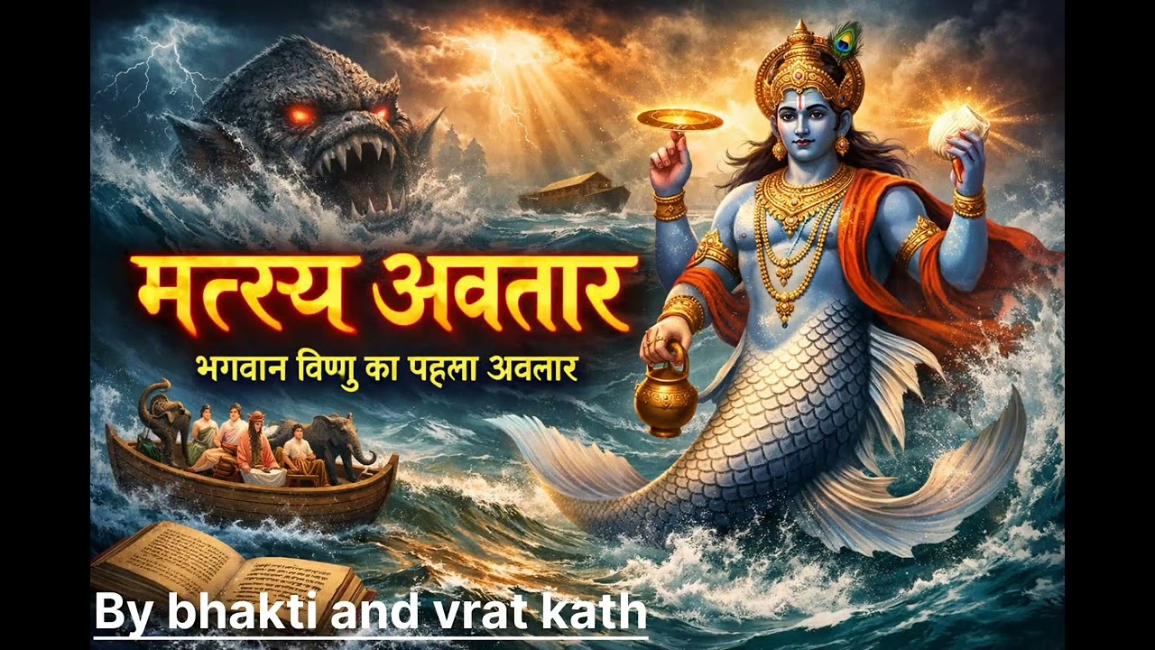 Bhagwan Vishnu ka Machch Avatar | Matsya Avtar Ki Pauranik Katha | Vishnu Puran