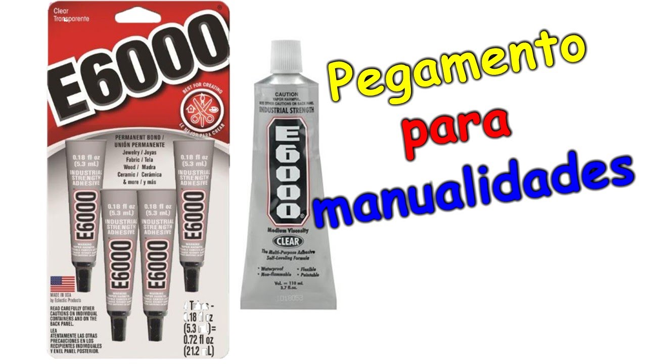 Como usar pegamento E6000 - Using glue E6000