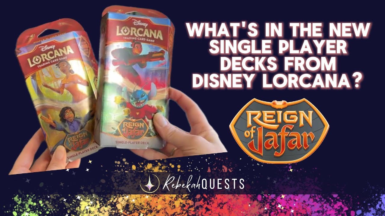 Check out the NEW Single Players Decks from Disney Lorcana's Latest Set Reign of Jafar