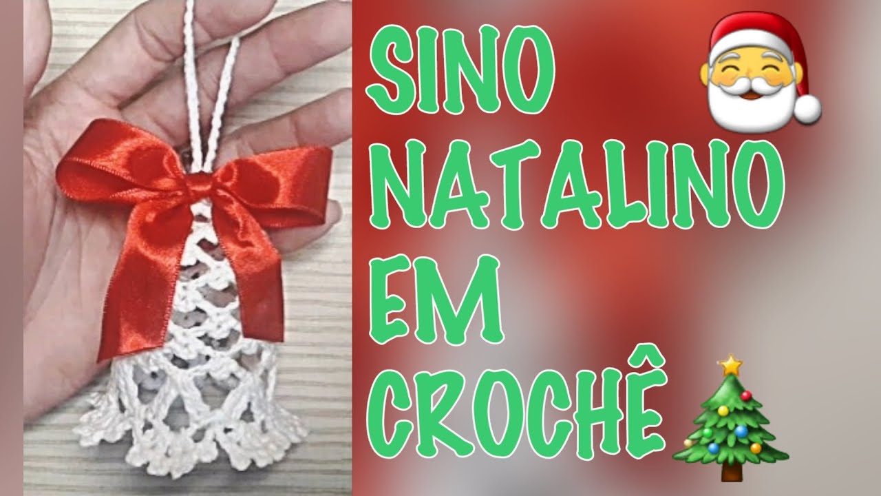 Sino natalino em crochê passo a passo fácil e rápido 🔔🎄🎅 - Dengo de Mainh💝