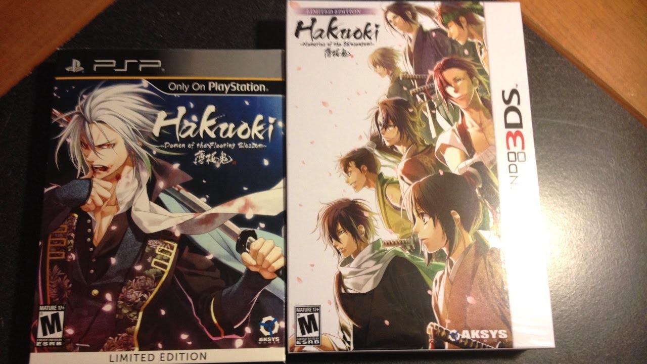 girls dating sims & Hakuoki 3DS limited edition unboxing