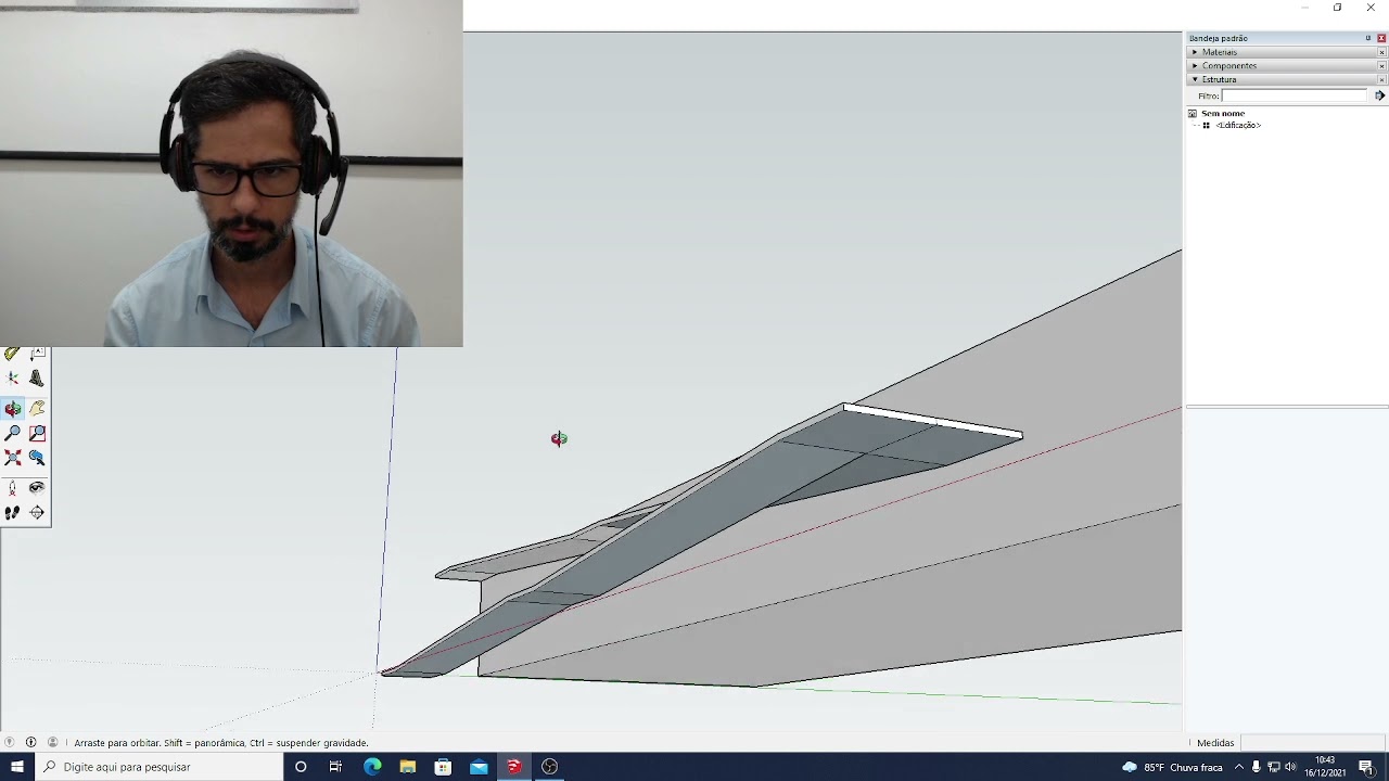 Modelando uma rampa no SketchUp (vídeo 01)