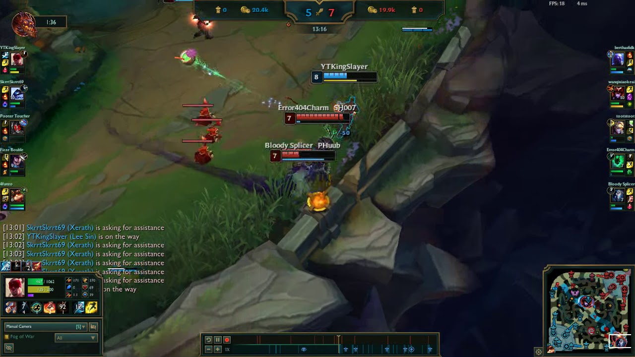 Lee Sin 1v3 outplay
