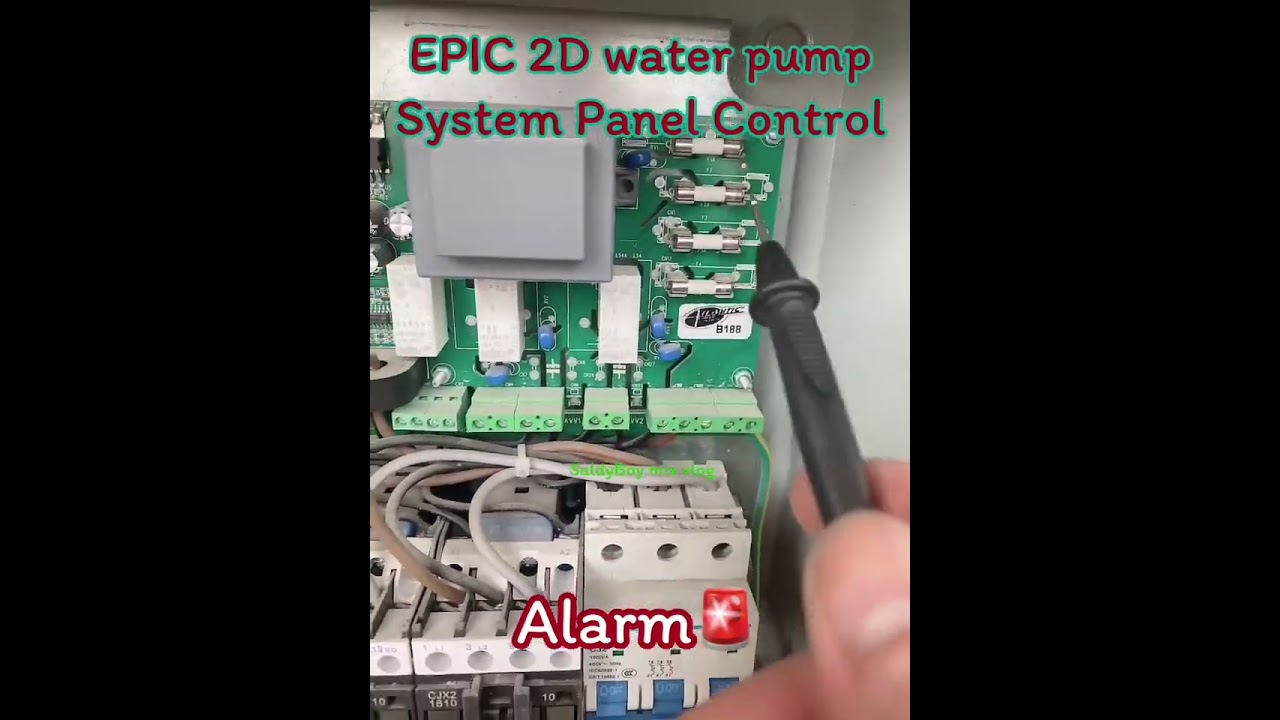EPIC 2D Water Pump Control Panel system alarm