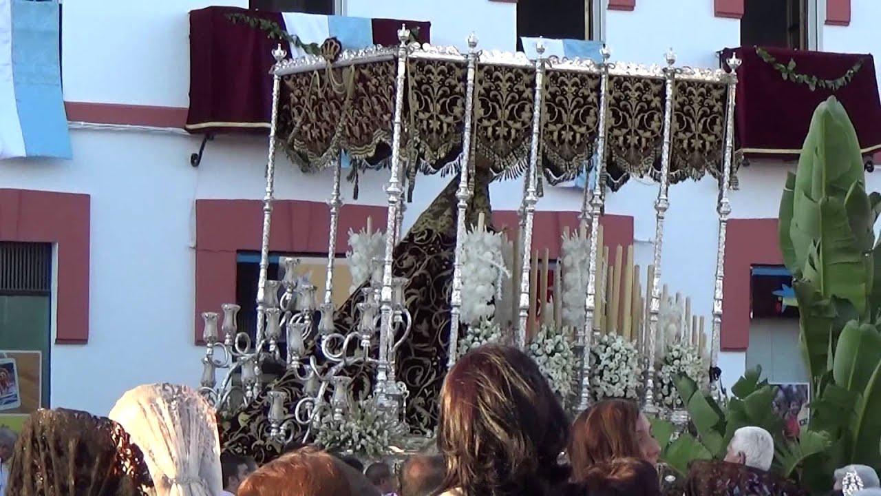 Soledad Procesion Extraordinaria. Entrada Plaza Fernandez Velasco. Gerena 2014