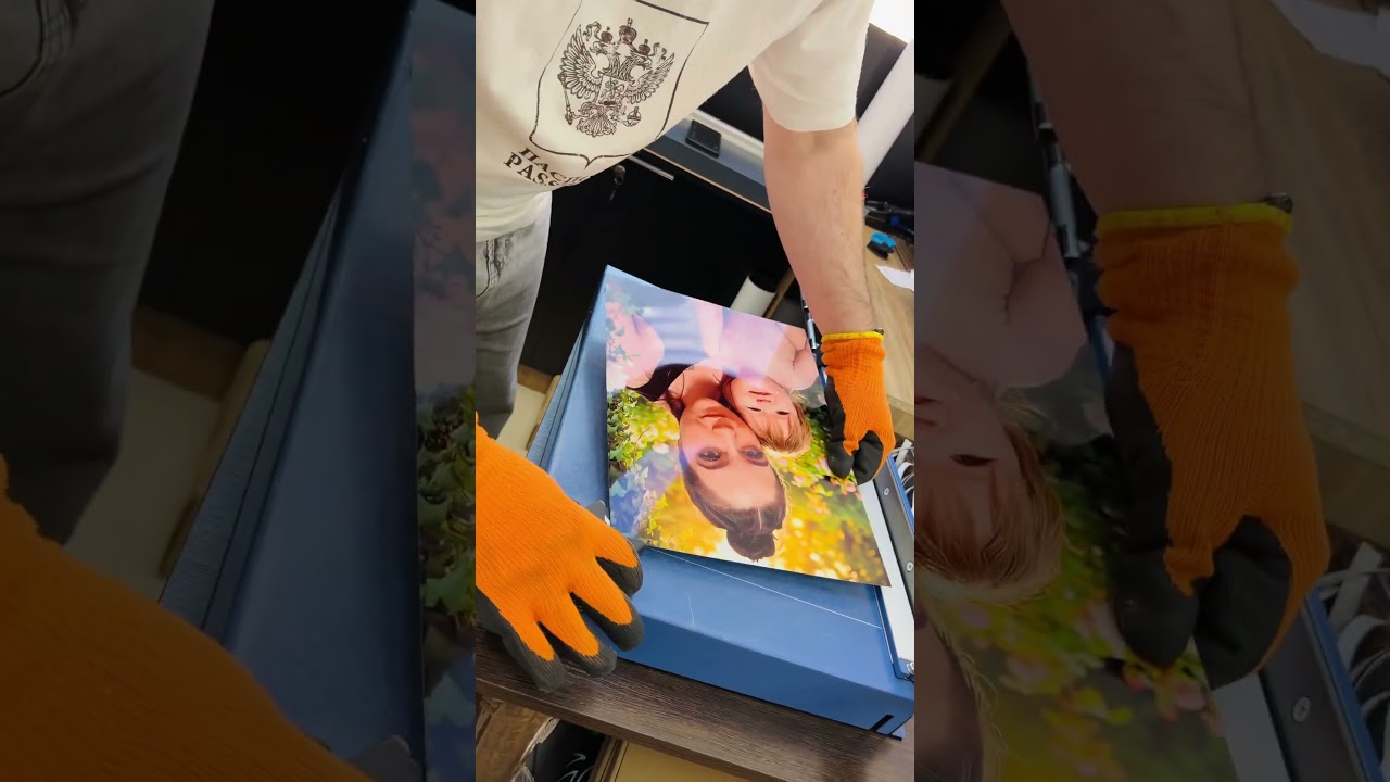 Фотокартина на металле вместо цветов: идея для юбилея #подарок #оригинально #семья