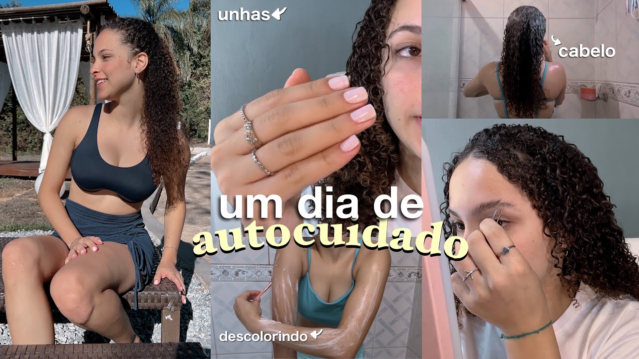 UM DIA DE AUTOCUIDADO COMIGO | cabelo, unha, descolorindo, sobrancelhas✨