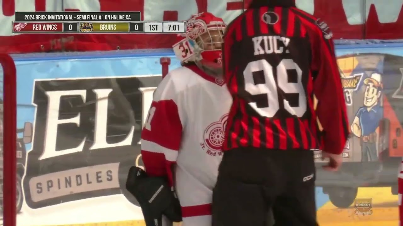 Detroit Jr Red Wing vs Boston Bruins 20240706 Brick Game 45 Semi Final 1