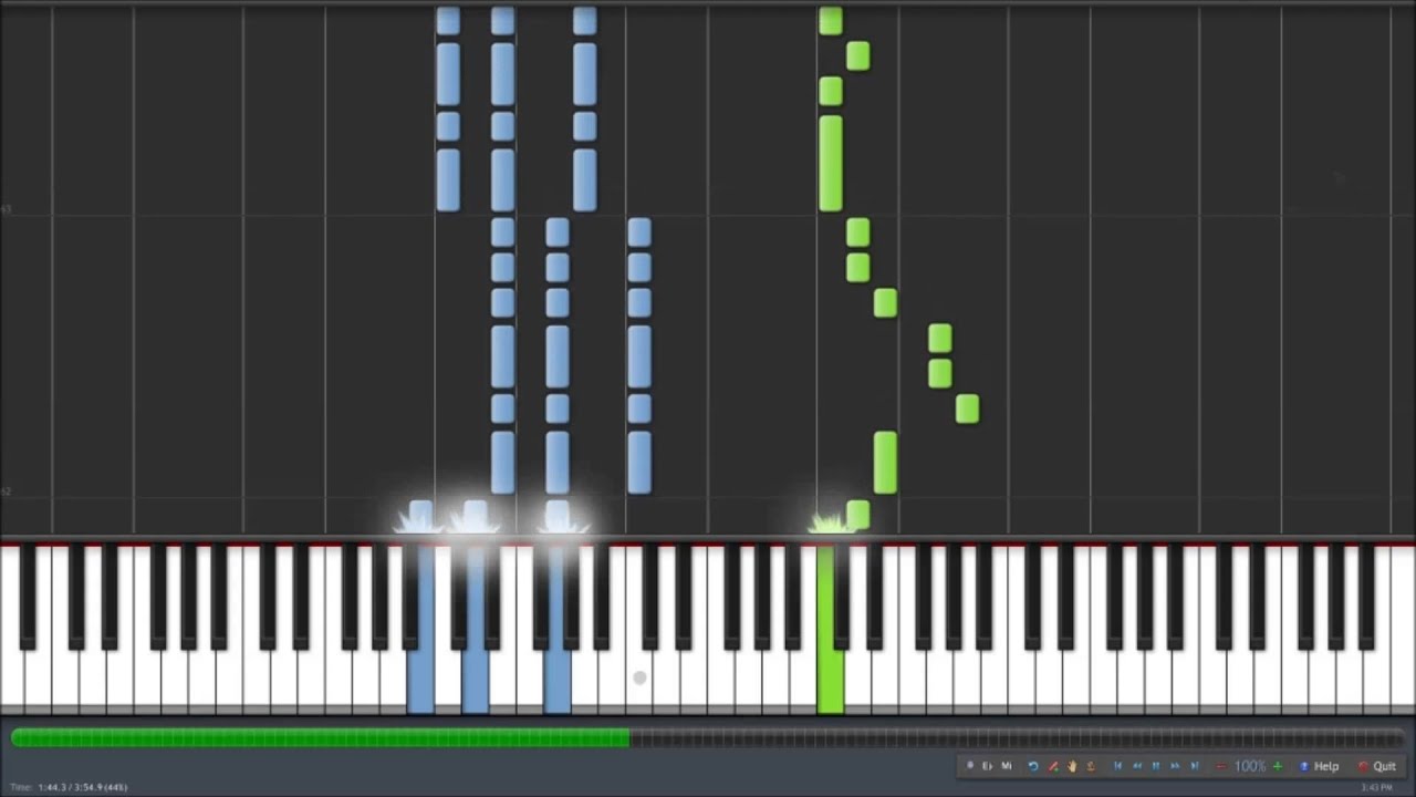 The Cat Returns - 風になる(Kaze Ni Naru) ピアノ [Piano Synthesia] [Sheet DL]