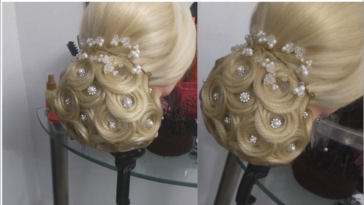 تسريحة فخمة بدون زيادة الشعر  - بوستيش- coiffure mariée