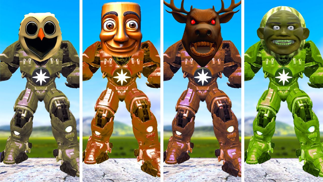 EVOLUTION OF NEW MECHATITAN CURSED DEER VS MECHATITAN CURSED OWL 99 NIGHTS VS ALL BRAINROT FAMILY GM