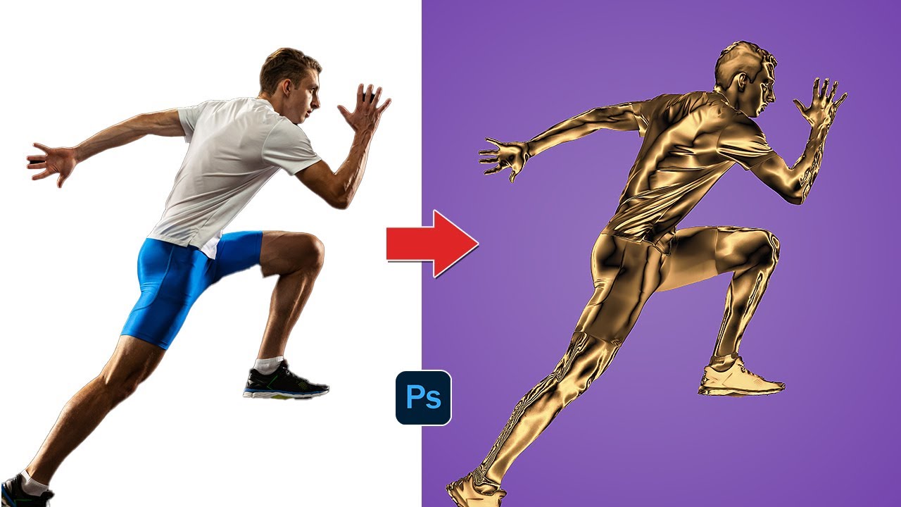 Turn Your Photos Into Gold Statues in Photoshop(Step By Step Tutorial)