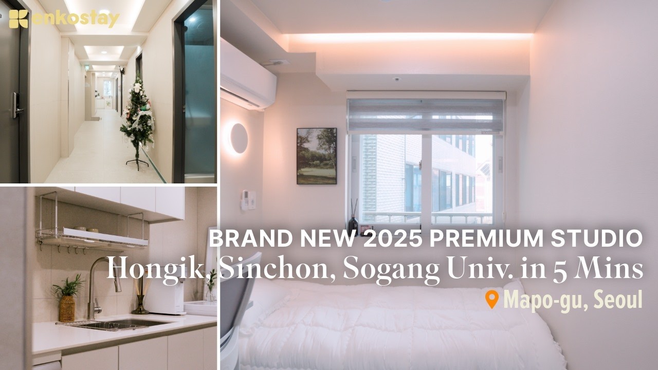 Verified by Enkostay | PIXEL HAUS Sinchon Hongdae – Premium One Room, Open Jul 2025