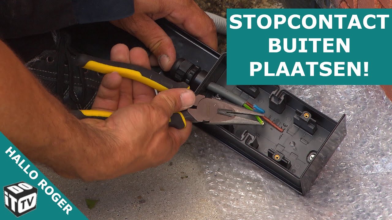 Hoe installeer je een stopcontact in de tuin?