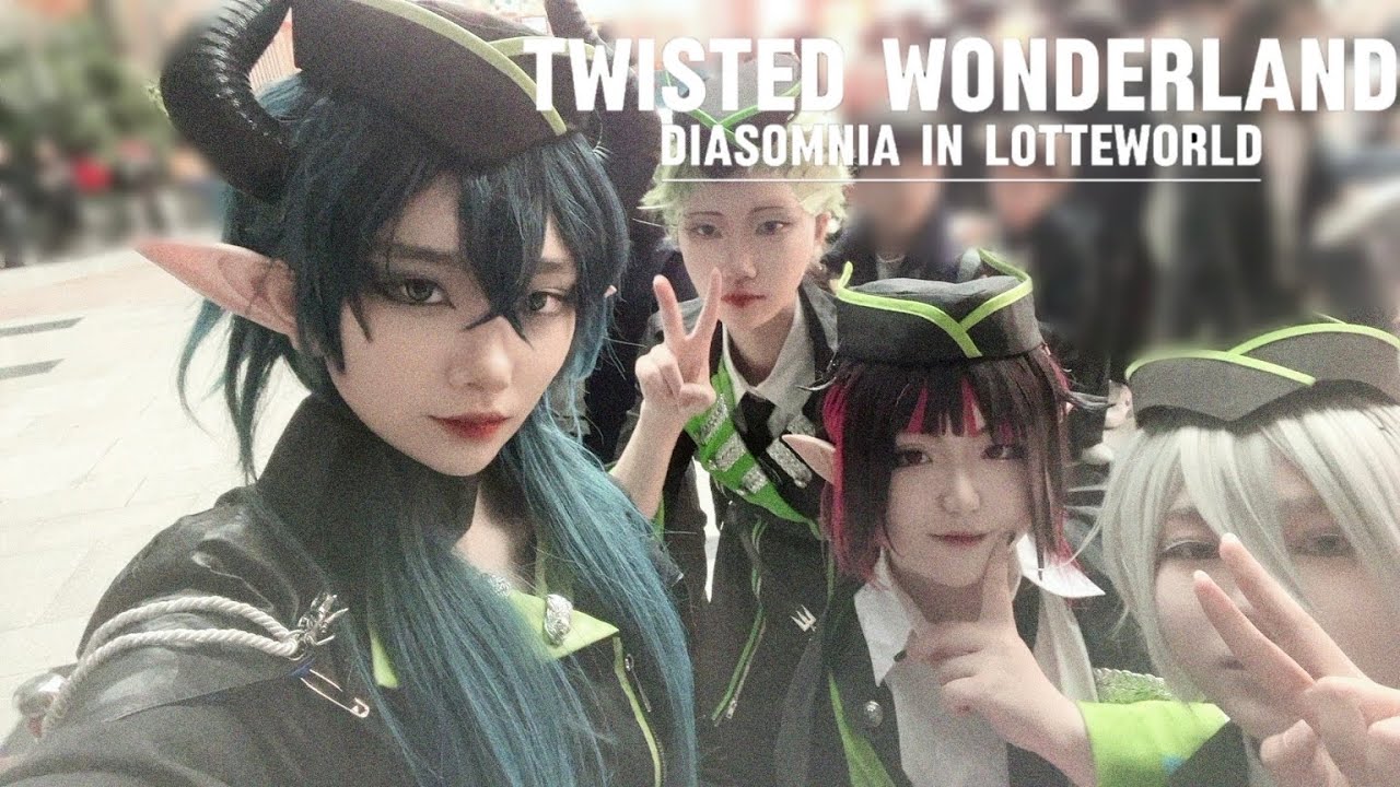 【COSPLAY】 트위스테 디아솜니아 in 롯데월드🎡Vlog | 캐입이 1도 없는 이곳이 이코제 원더랜드? | twisted wonderland