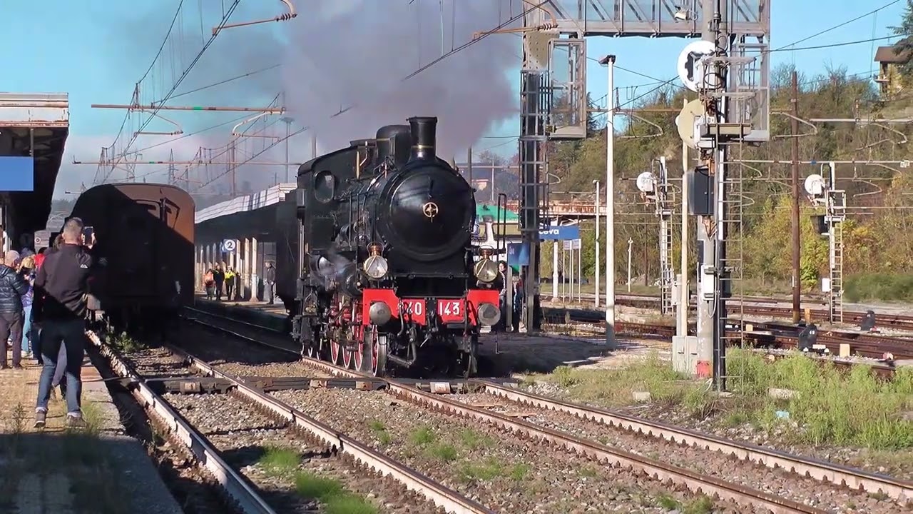 Vapore in Val Tanaro Treno Ceva Ormea con GR 640.143 e D 445.1001