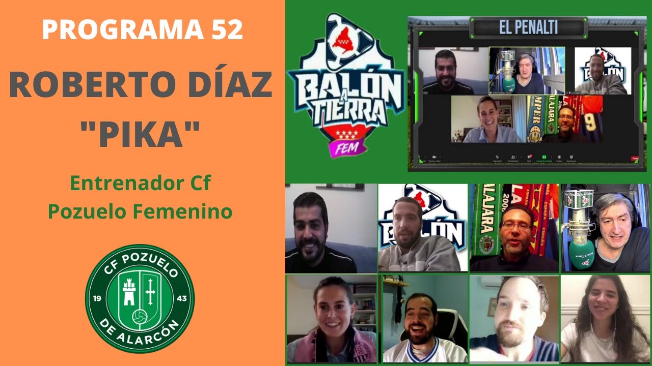 Programa 52 de BAT FEM con Roberto  Díaz "Pika" entrenador Cf Pozuelo Femenino.