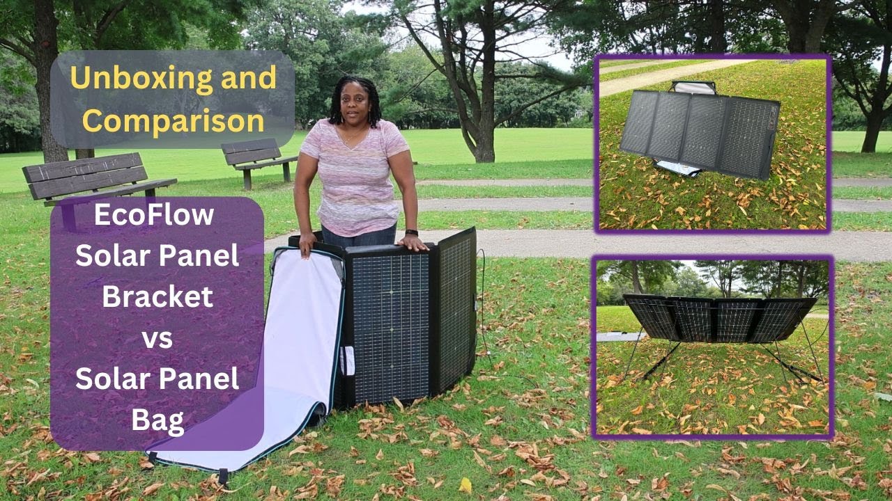 Unboxing and Comparison of EcoFlow's Solar Panel Bracket vs Bag