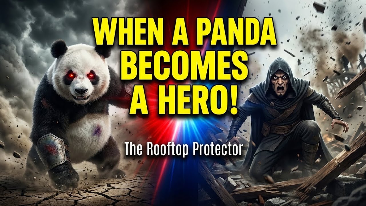 Panda Hero Saves His Village | Epic Rooftop Fight Scene | Emotional Cinematic Story&rdquo;