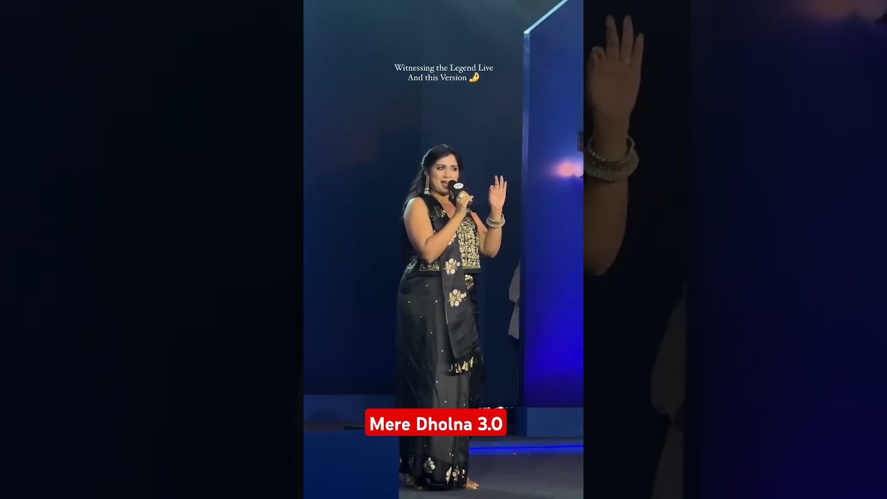 Mere Dholna 3.0 || Sreya Ghoshal live performance #sreyaghosal #shorts