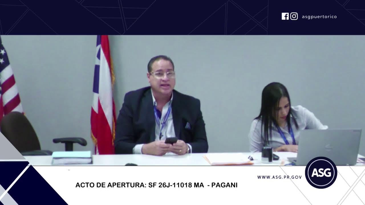 ACTO DE APERTURA: SF 26J-11018  MA  - PAGANI