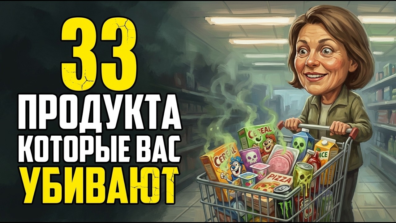 33 продукта в магазинах, которые МЕДЛЕННО ВАС ОТРАВЛЯЮТ