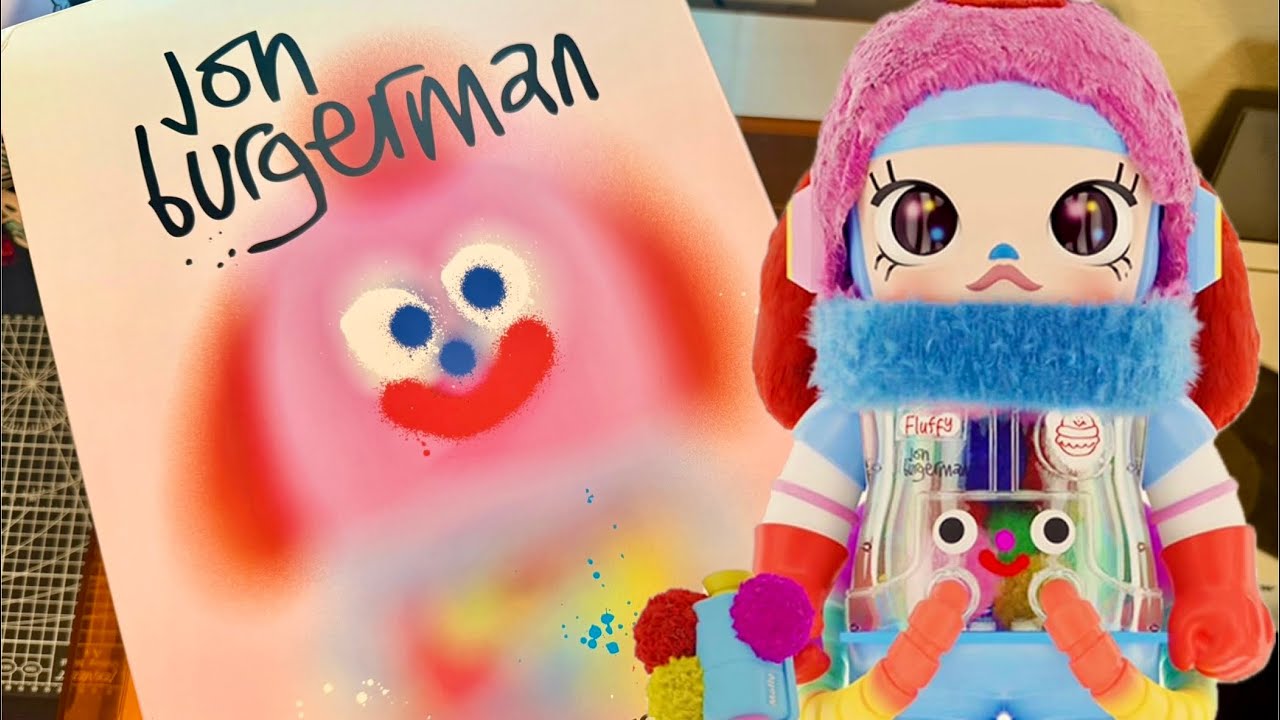 POP MART MEGA Space Molly 400% Jon Burgerman UNBOXING!!!