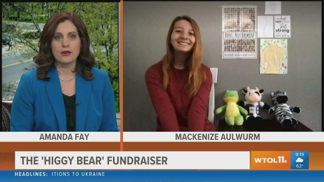 Northview student starts 'Higgy Bear' fundraiser for kids with scoliosis following her own diagnosis