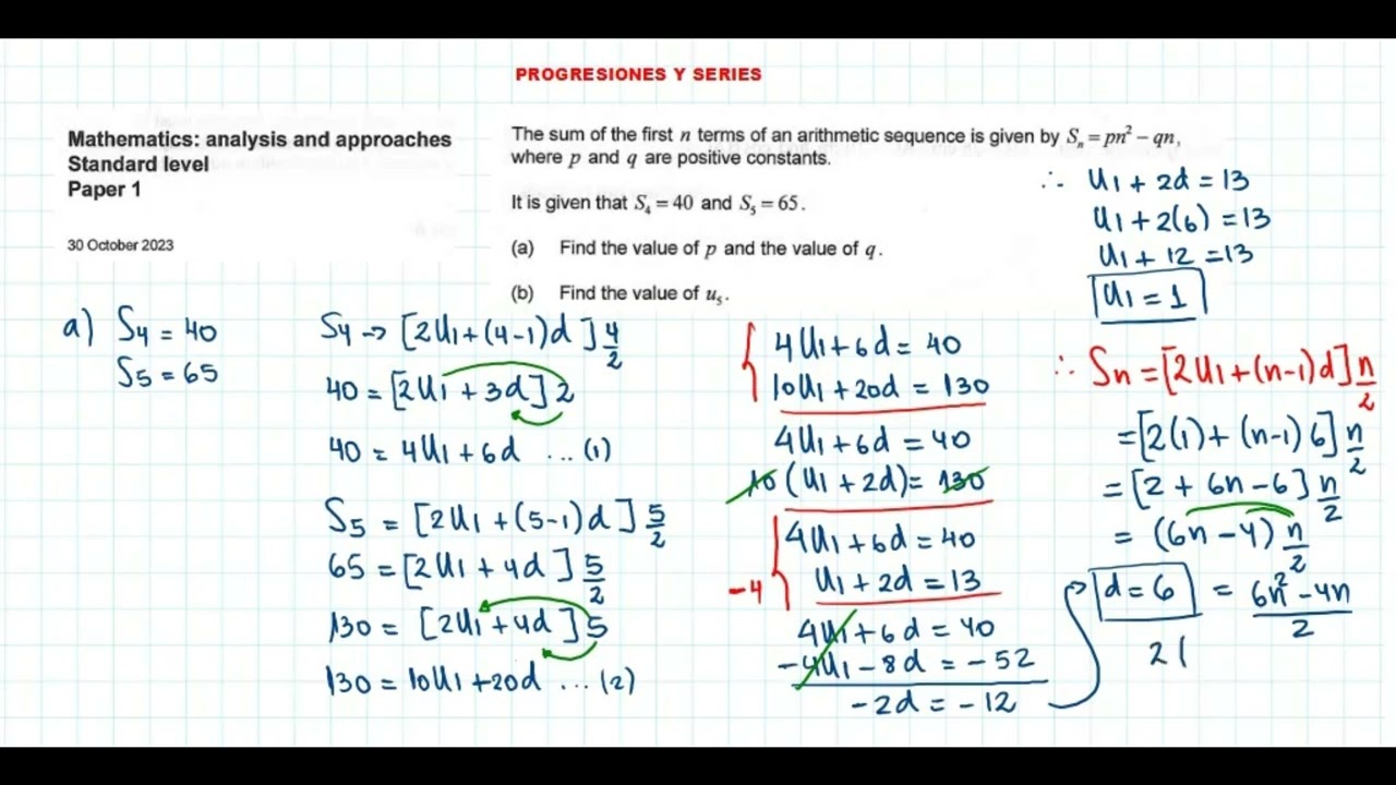 PROGRESIONES Y SERIES - IB
