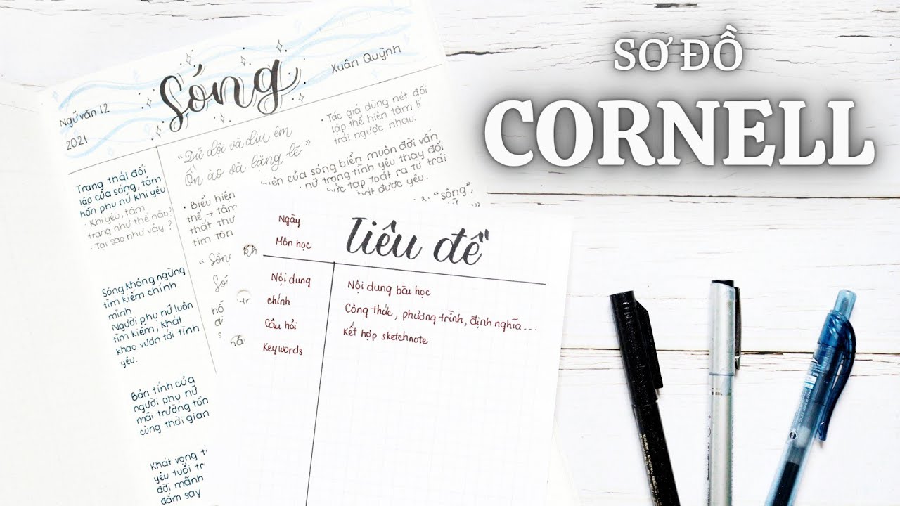 study tip | Phương Pháp Ghi Chép Sơ Đồ Cornell Thông Minh Và Hiệu Quả Cho Học Sinh | CORNELL METHOD