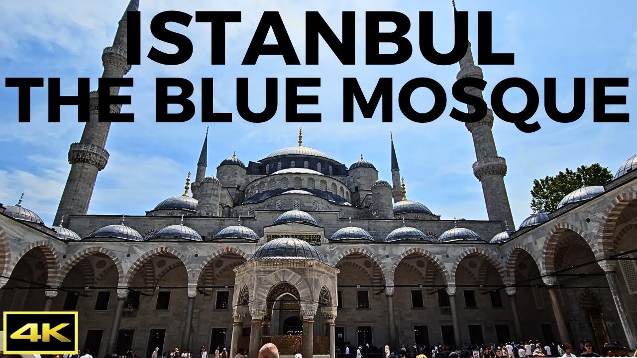 The Blue Mosque | Istanbul | Turkey | Walking Tour | Tourist Attraction | 4K | 2023