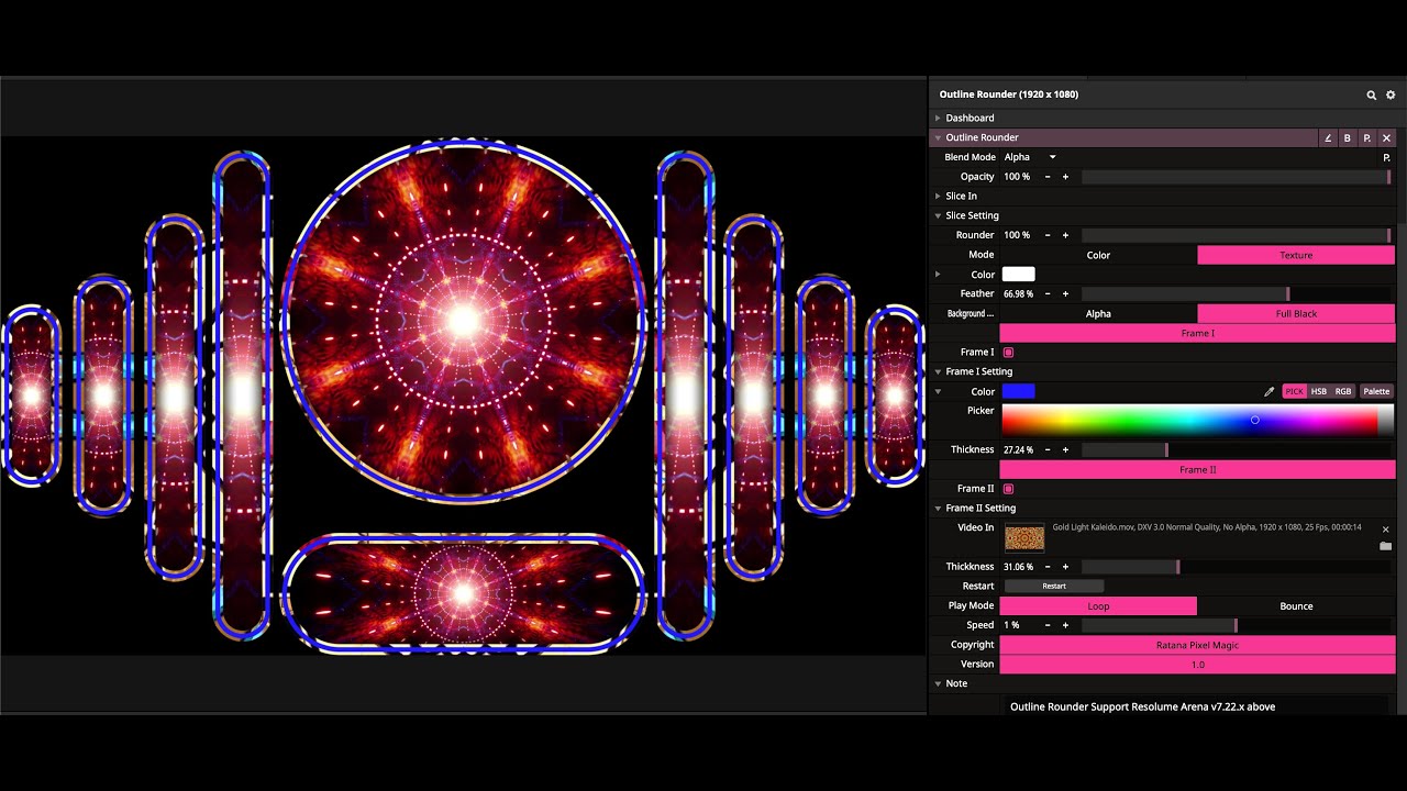 Custom Outlines & Rounded Corners in Resolume | Outline Rounder Plugin