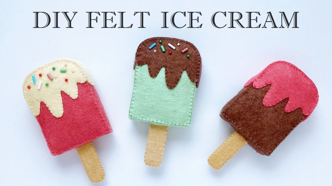 мороженое войлока  - ручная работа | DIY Sewing : Felt Ice Cream